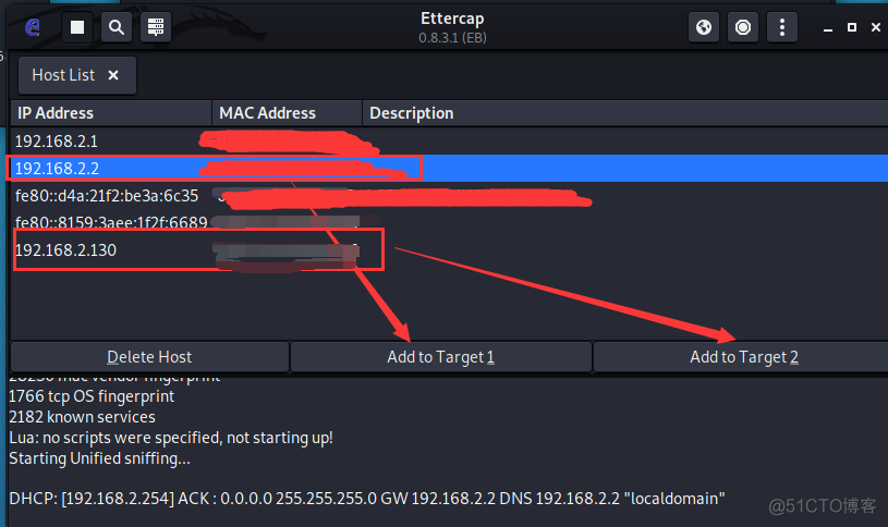 ARP欺骗：使用工具：arpspoof、driftnet和ettercap_centos_15