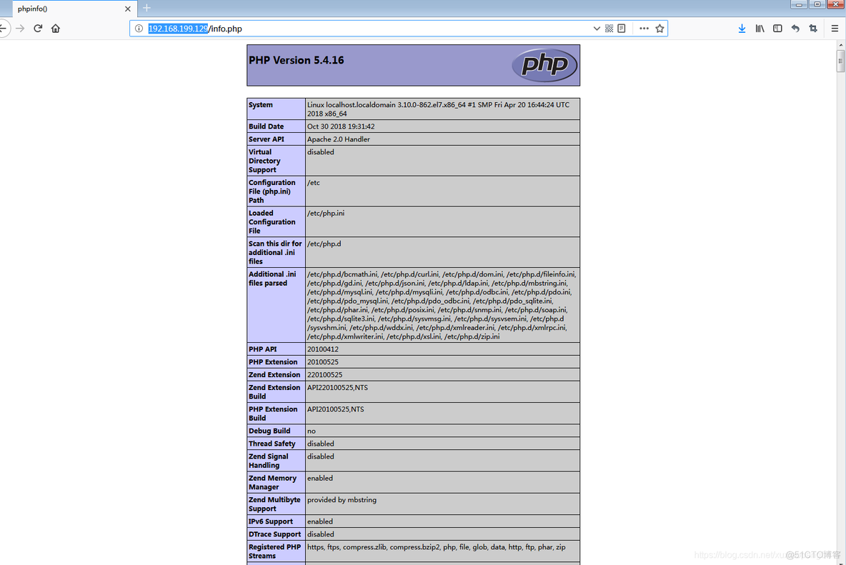 centos7 用yum快速搭建LAMP环境_apache