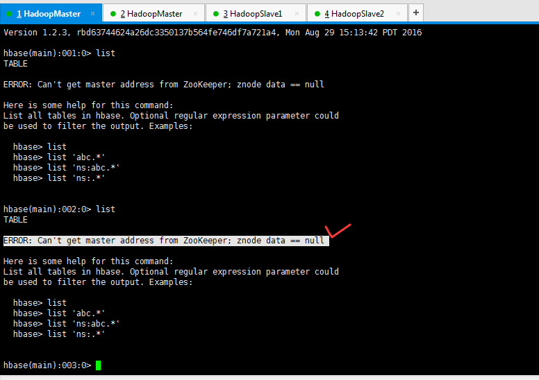 Hbase出现ERROR: Can‘t get master address from ZooKeeper； znode data == null解决办法_51CTO博客_hbase出现 
