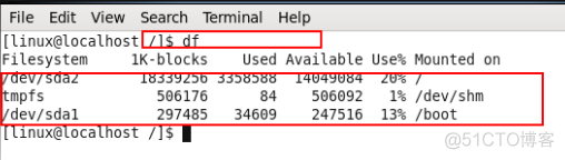 Linux查看磁盘使用情况命令_5e