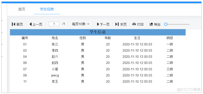 JimuReport积木报表 — SQL数据源报表带参展示_web_10