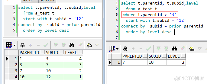start with connect by prior 递归查询用法_递归查询_08