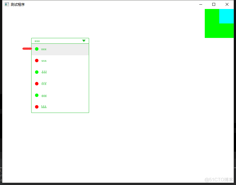 Qt-QML-ComboBox-自定义，实现状态表示，内容可以动态正价，使用ListModel_Qml