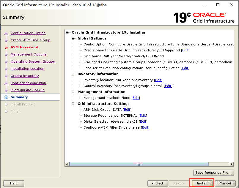 Oracle 19c Standalone Server安装_安装步骤_36