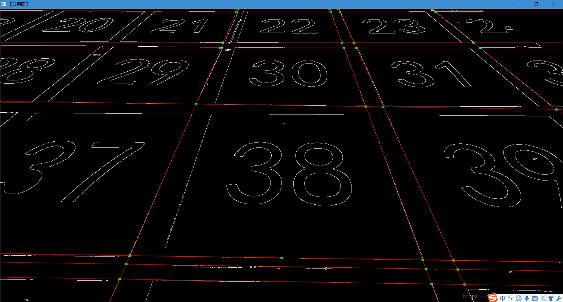 opencv3找直线并求任意两条直线交点_opencv