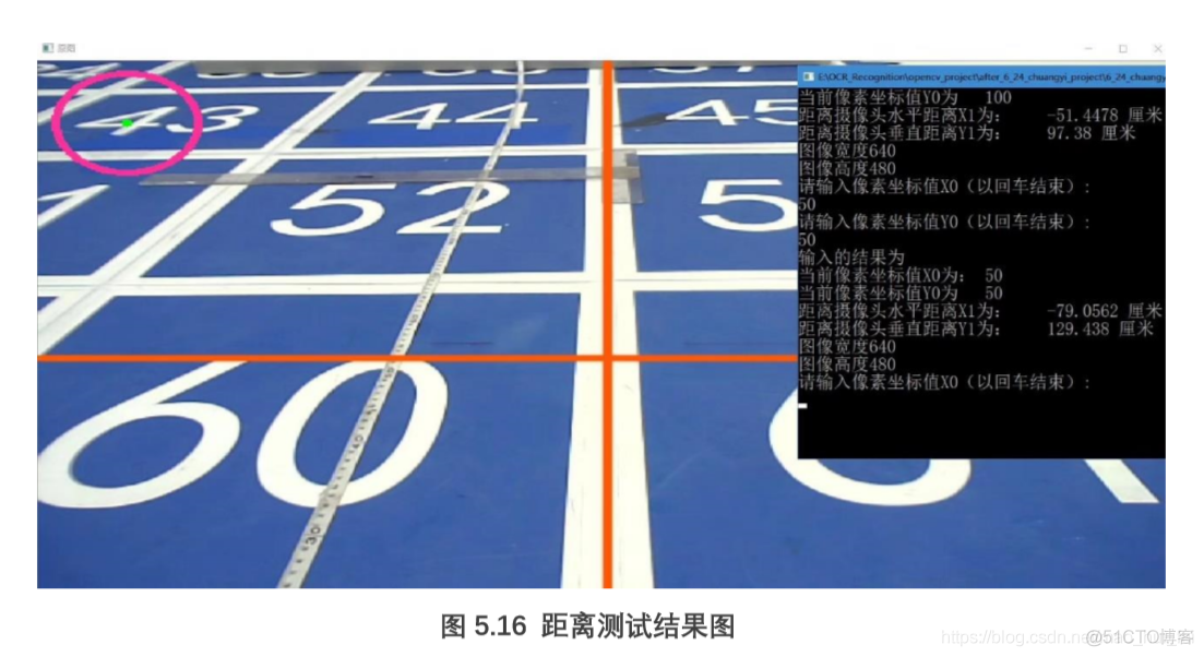 单目测距——像素坐标值与实际坐标值的映射_编程_05