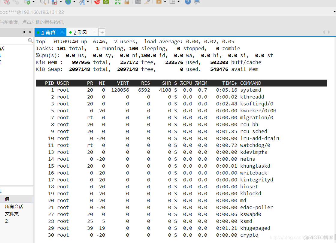 Linux进程管理之top_linux