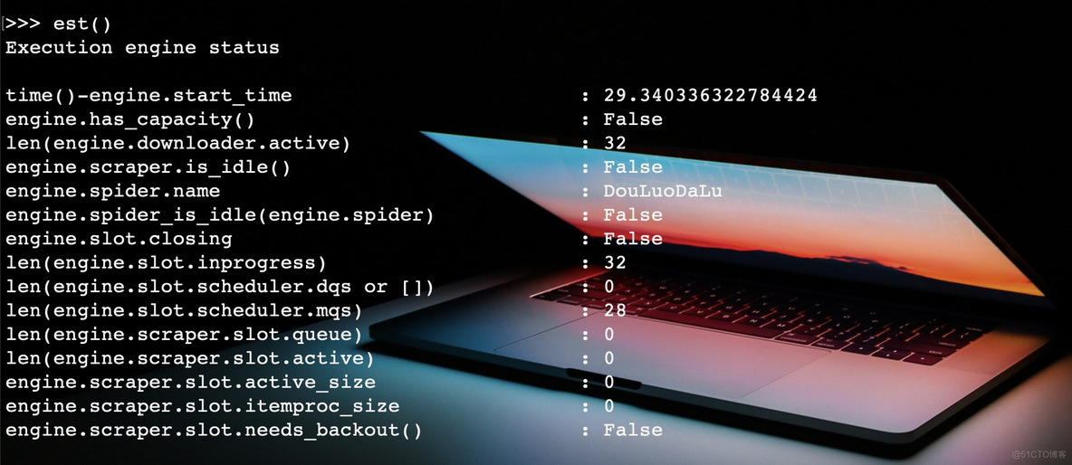 Scrapy入门到放弃03：理解settings配置，监控Scrapy引擎_xml_08