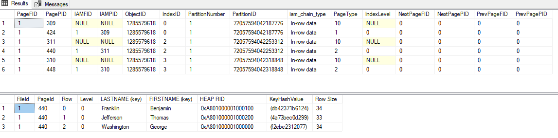 【SqlServer】 理解数据库中的数据页结构_聚集索引_09