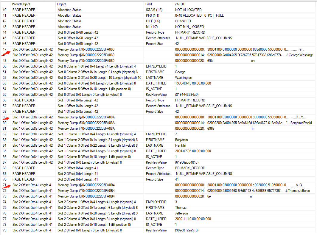 【SqlServer】 理解数据库中的数据页结构_sql_06