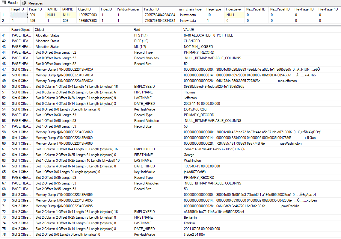 【SqlServer】 理解数据库中的数据页结构_数据库_10