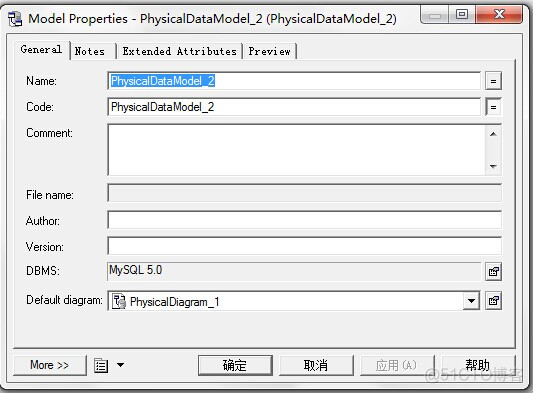 PowerDesigner之PDM(物理概念模型)各种属性建立如PK,AK等_数据库_06