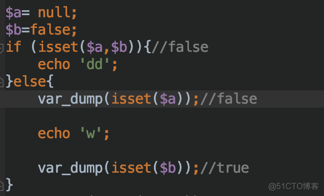 php中函数 isset(), empty(), is_null() 的区别_函数定义_03