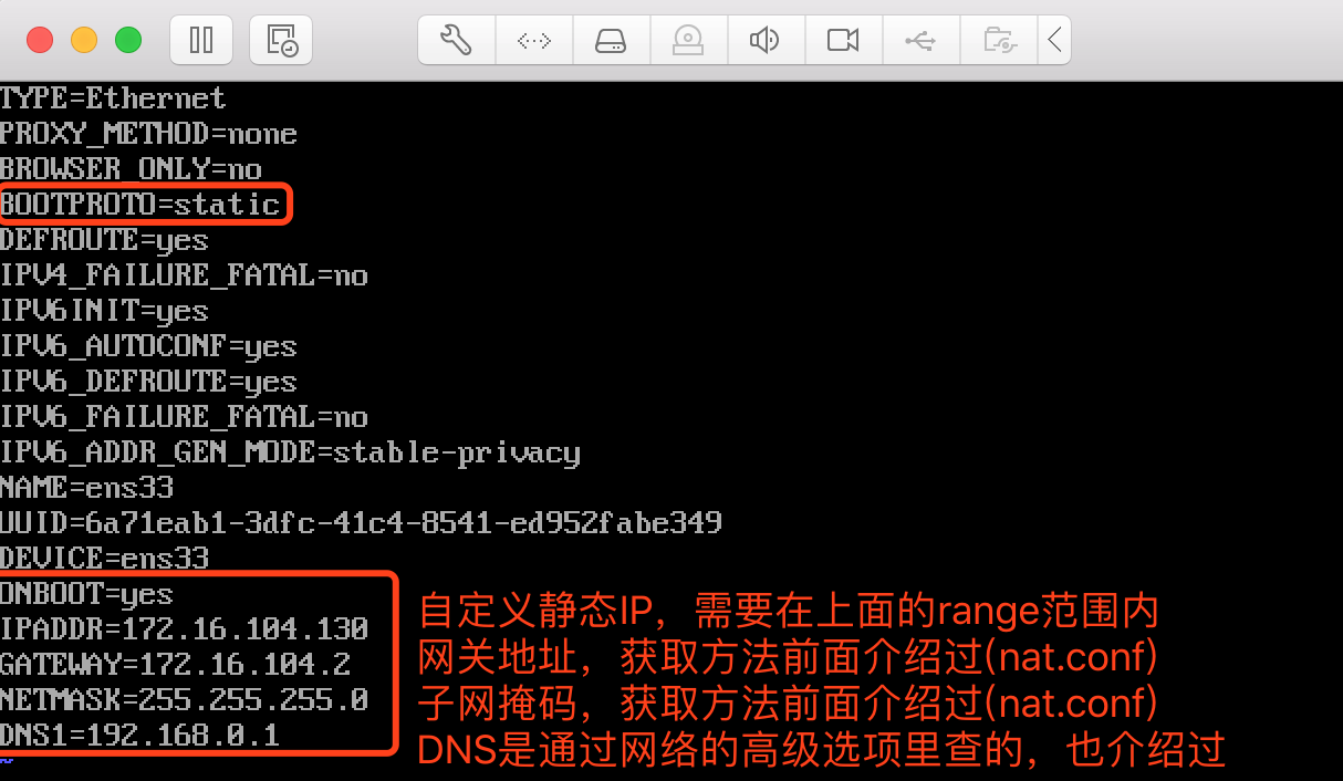 Mac VMware Fusion CentOS7配置静态IP_ip地址_35
