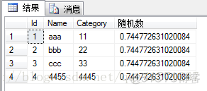 SQLServer随机数的获取_结果集_03