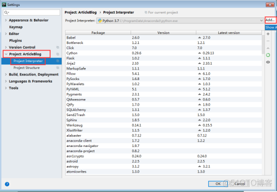 pycharm,django环境搭建（基于anaconda环境）_anaconda_09