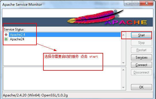 windows下安装配置apacheserver_错误信息_13