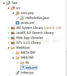 MyEclipse中搭建Struts2开发环境_html_05