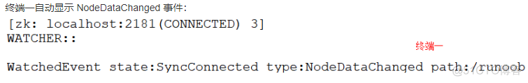 吴裕雄--天生自然 Zookeeper学习笔记--Zookeeper 客户端基础命令使用_事件监听_05