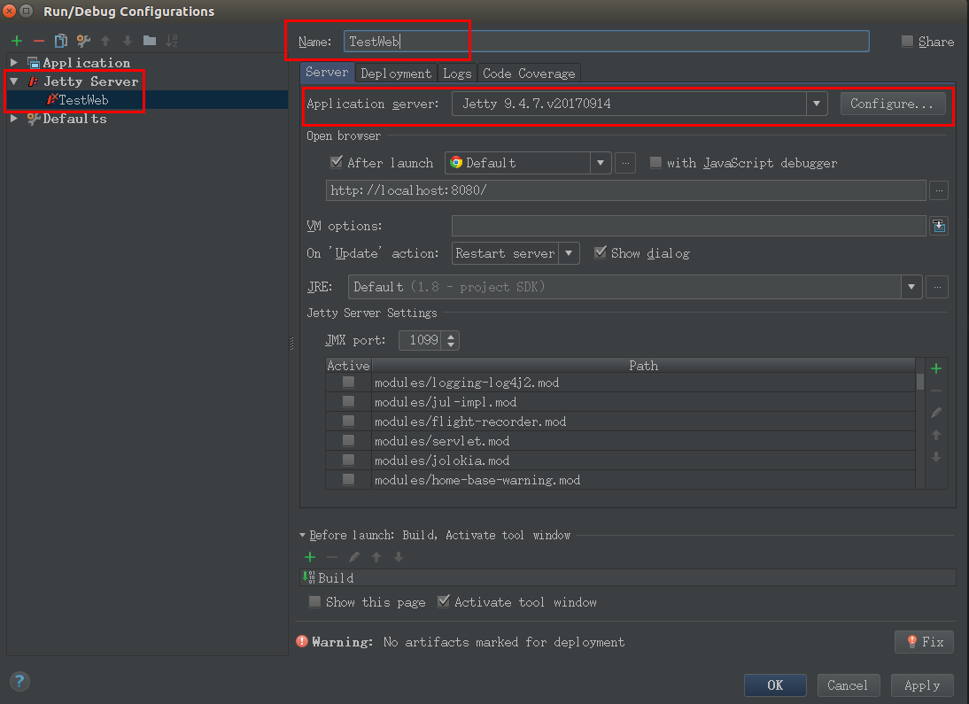 IntelliJ IDEA配置Tomcat/Jetty运行Web项目_apache_10