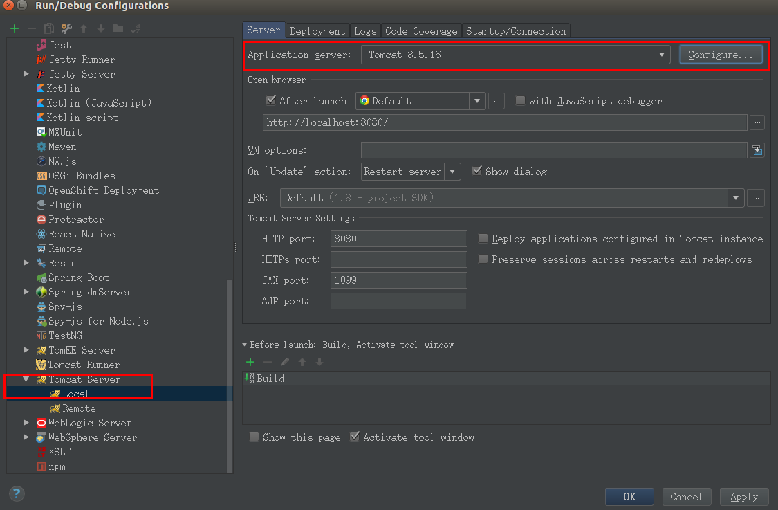 IntelliJ IDEA配置Tomcat/Jetty运行Web项目_xml_02