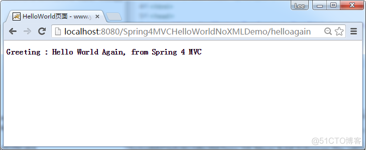 Spring4 MVC HelloWorld 注解和JavaConfig实例_xml_04