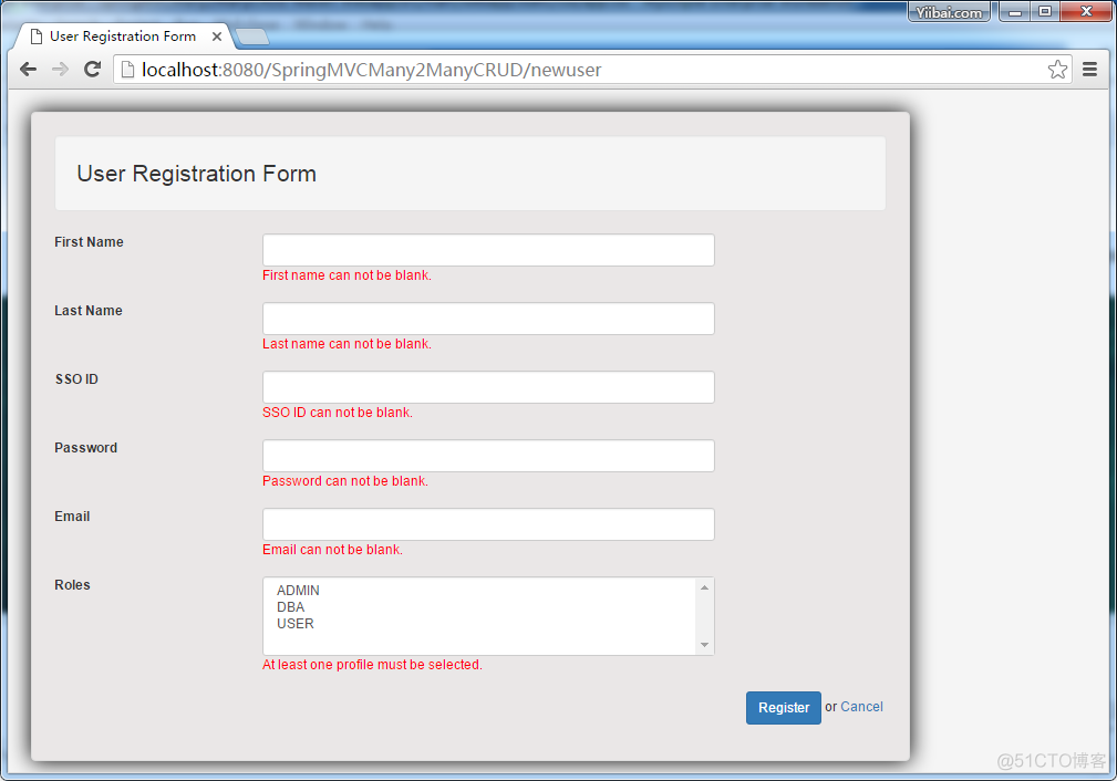 Spring4 MVC+Hibernate4 Many-to-many连接表+MySQL+Maven实例_hibernate_05