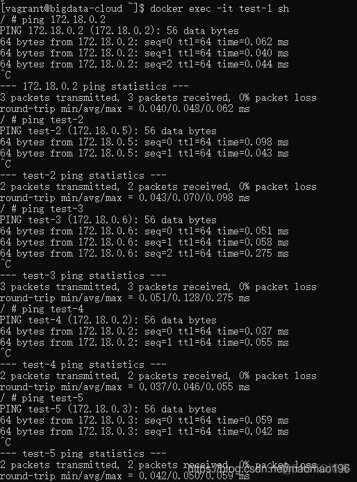 Docker中在不同网段下的容器的互联_桥接_18