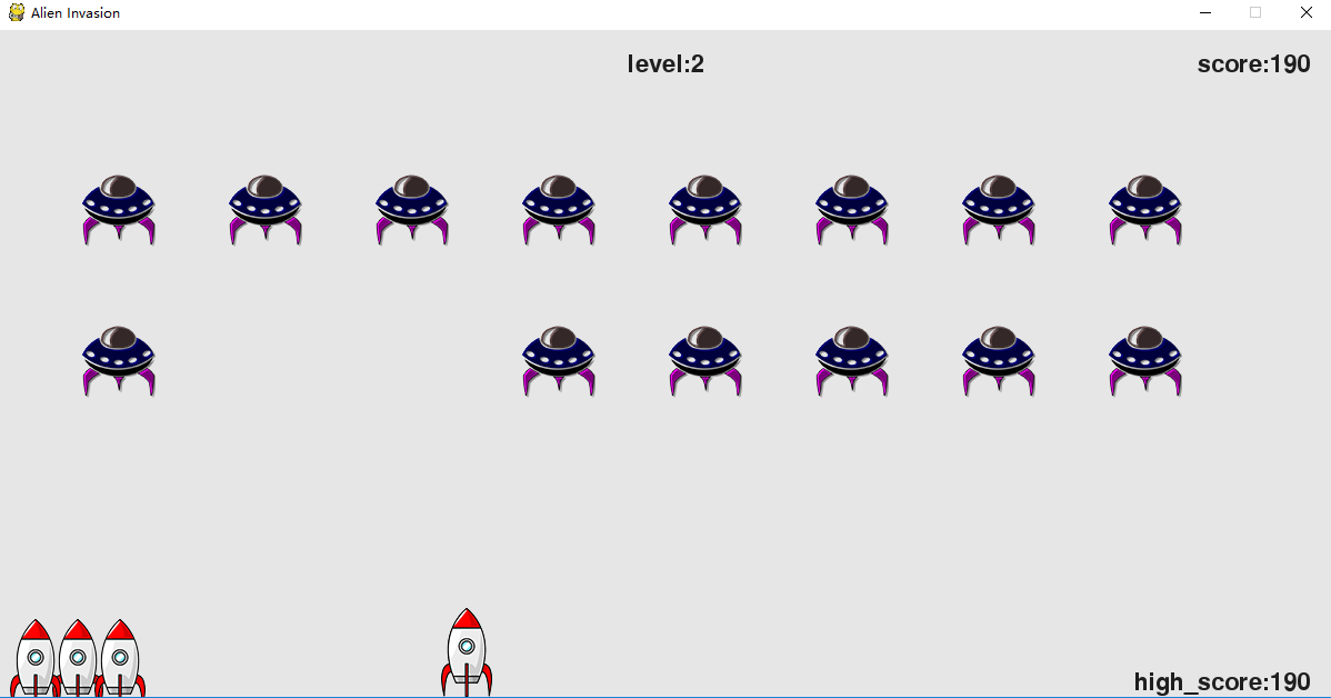 python 小游戏  “外星飞船入侵”_.net
