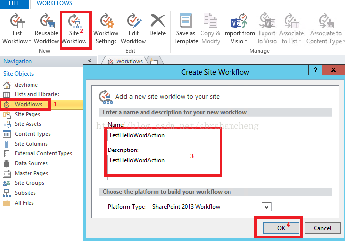 VS2012 开发SharePoint 2013 声明式workflow action(activity)之 HelloWorld_用户需求_09