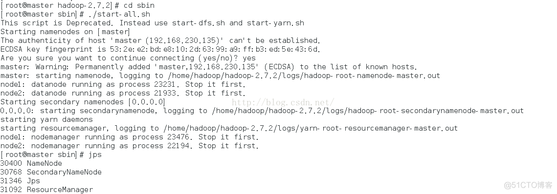 hadoop2.7.2基于centos全然分布式安装_结点_10