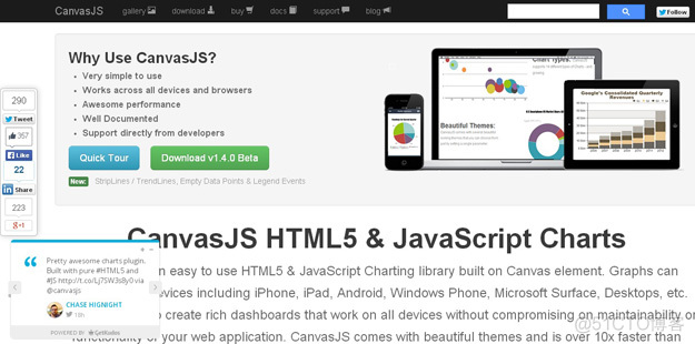 向 Web 开发人员推荐35款 JavaScript 图形图表库_JavaScript图形库_02