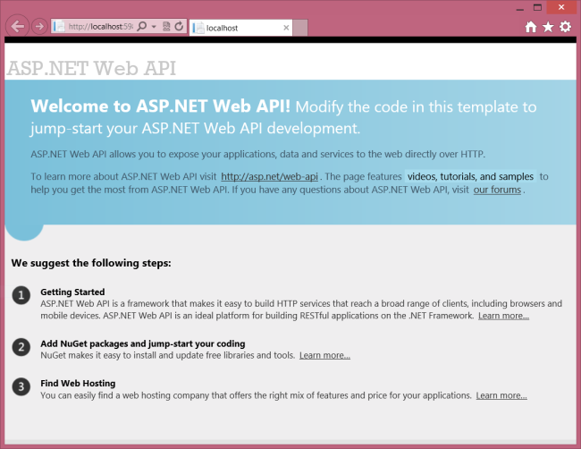 【ASP.NET Web API教程】1.1 第一个ASP.NET Web API_webAPI_07