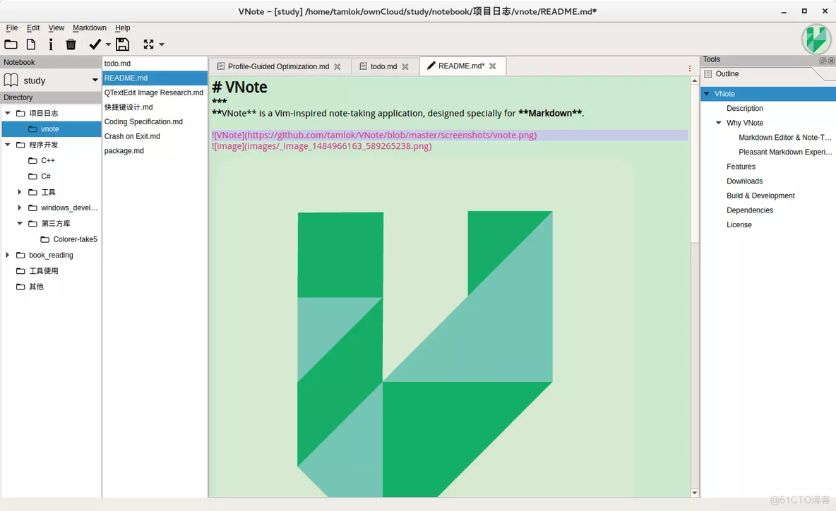 VNote: 一个舒适的Markdown笔记软件_工作技巧
