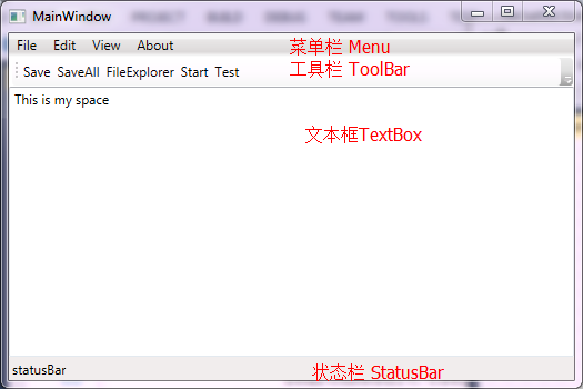 WPF菜单栏、工具栏、状态栏的简单使用_microsoft