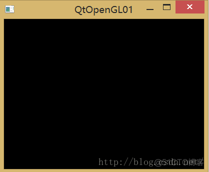 Qt OpenGL  创建一个OpenGL窗口_投影矩阵