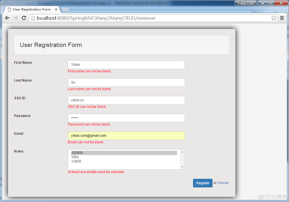 Spring4 MVC+Hibernate4 Many-to-many连接表+MySQL+Maven实例_mvc_06