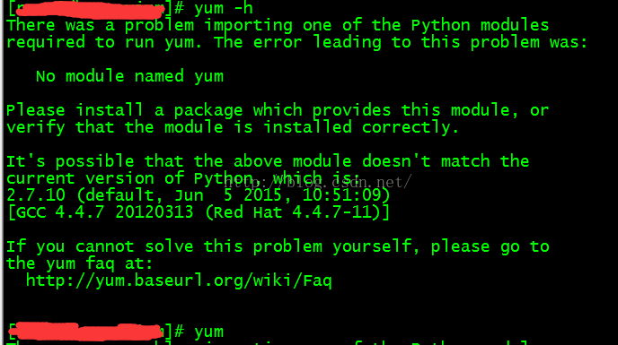 no module named yum rhel 7