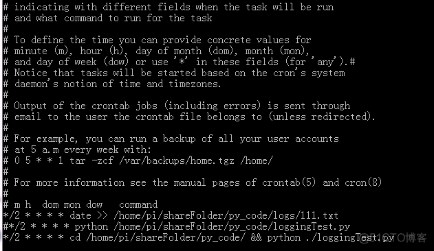 Linux下的/etc/crontab文件和crontab -e命令区别及Crontab命令详解_linux_07