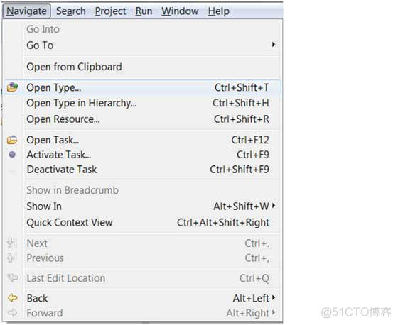 Eclipse 浏览(Navigate)菜单_java