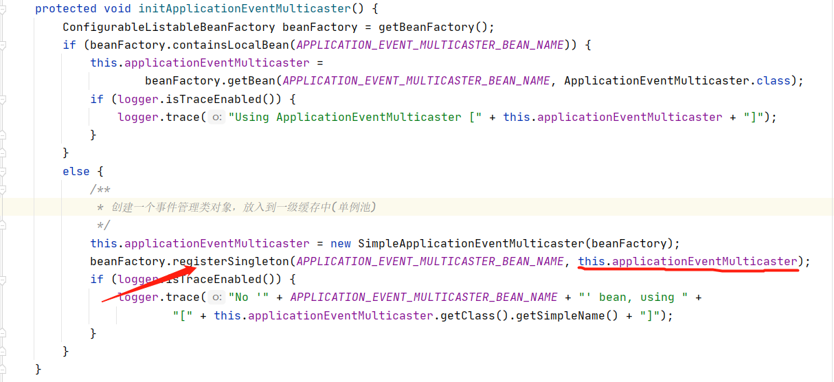 8.spring源码之初始化事件管理类-initApplicationEventMulticaster()_一级缓存_02