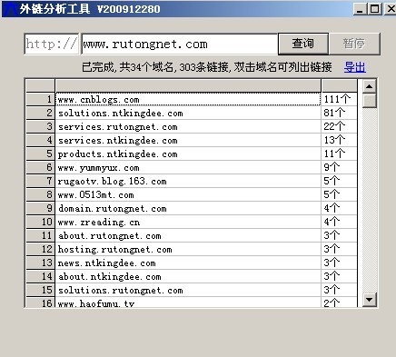 SEO网站外链接分析工具_外链