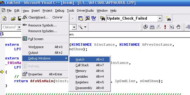调试MFC内存泄露——实战分析_leak_02