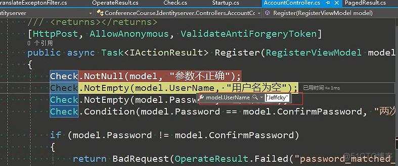 ASP.NET Core会议管理平台实战_4、参数校验、操作结果封装，注册参数配置_asp.net core_37