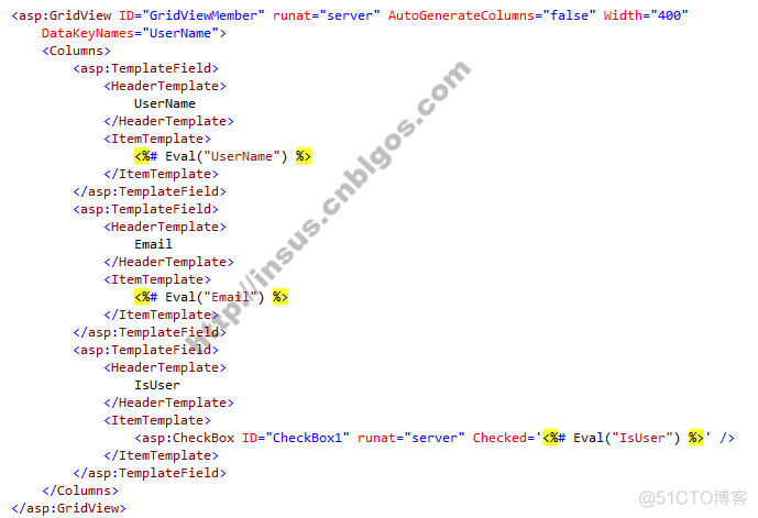 Highlight(高亮)Gridview控件列_Column