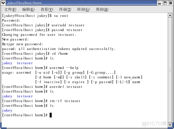 useradd adduser linux创建用户、设置密码、修改用户、删除用户_添加用户