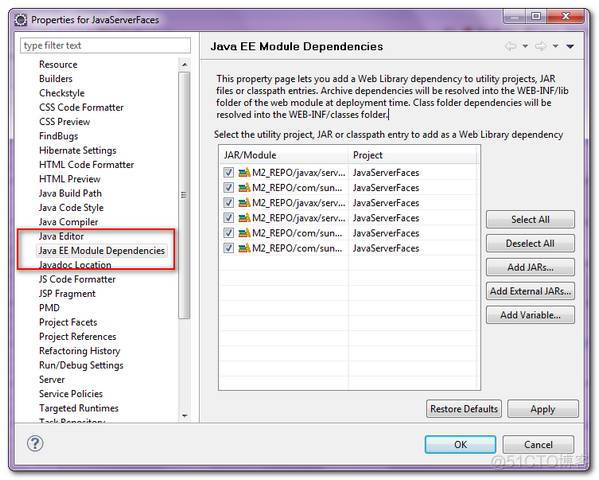 新版Eclipse找不到Java EE Module Dependencies选项_项目结构