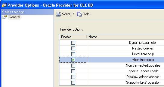 How to setup linked servers for SQL Server and Oracle 64 bit client_sql_13