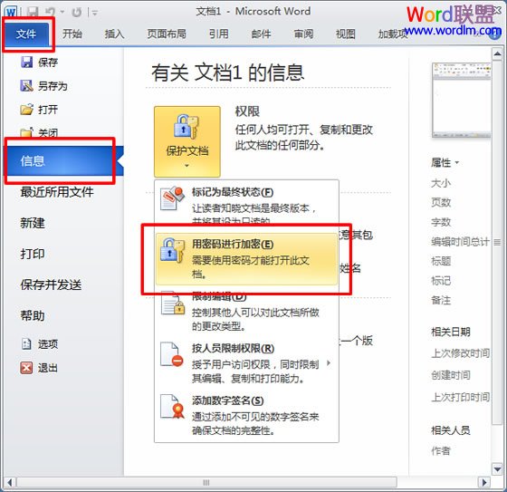 如何给Word文档加密 Word2003/2007/2010各版本加密攻略_打开文件_07