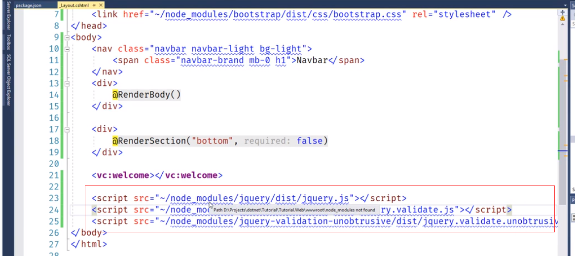 ASP.NET Core MVC 2.x 全面教程_ASP.NET Core MVC 13. 安装前端库_开发环境_24